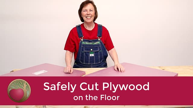 Safely Cut Plywood on the Floor