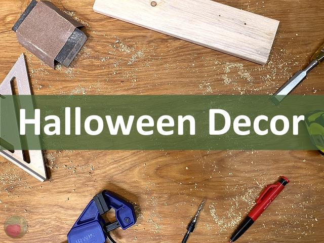 Wood Halloween Decor