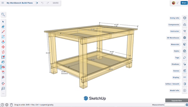 SketchUp for Woodworkers Full Build Models