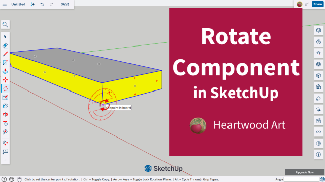 Rotate a Component in SketchUp